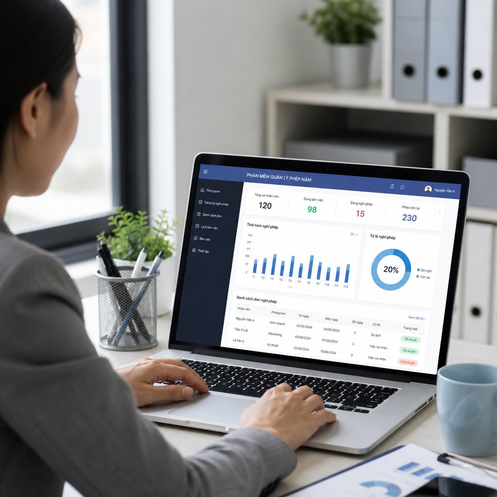 Cách ứng dụng phần mềm quản lý phép năm để kiểm soát công việc tốt hơn