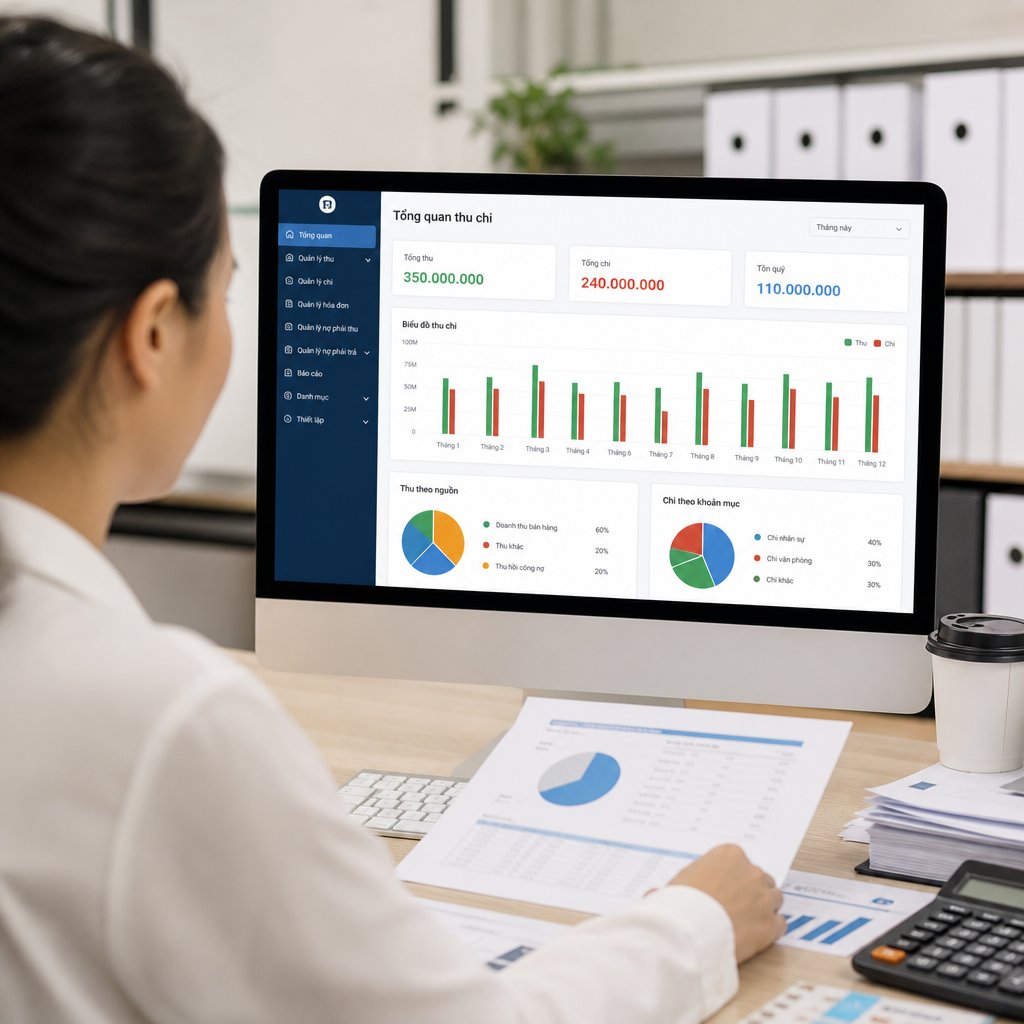 Tối ưu vận hành doanh nghiệp với phần mềm quản lý thu chi công ty