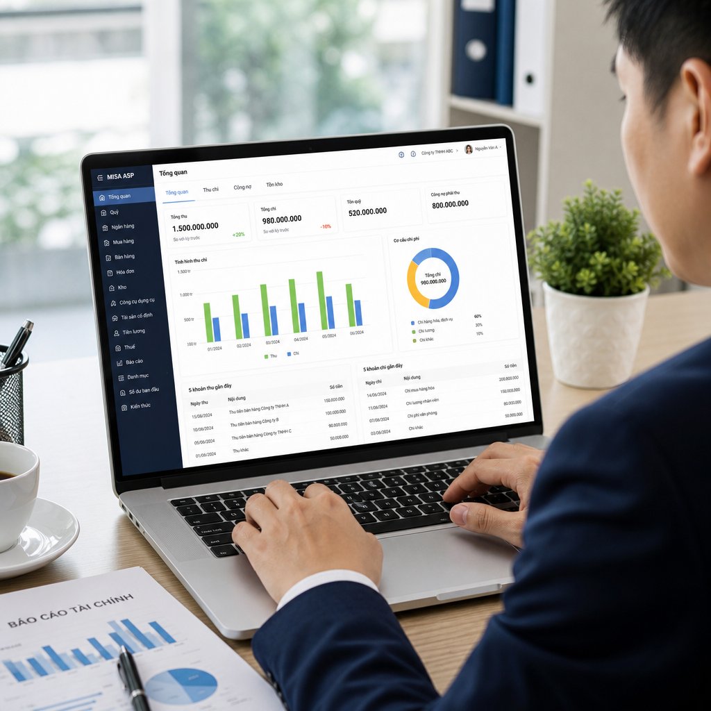 Tối ưu vận hành doanh nghiệp với phần mềm quản lý thu chi công ty