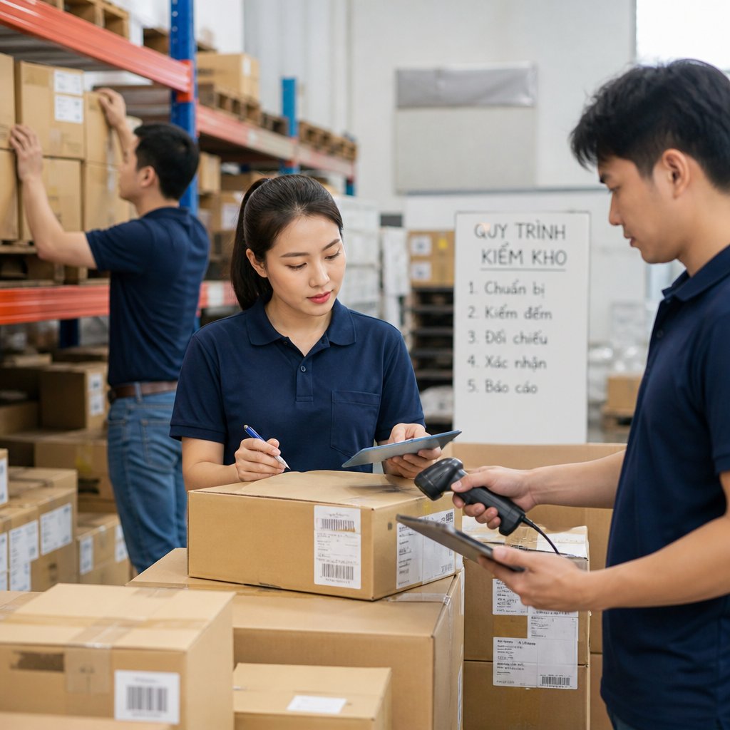 Quy trình kiểm kho hàng hóa Hướng dẫn từng bước để áp dụng hiệu quả