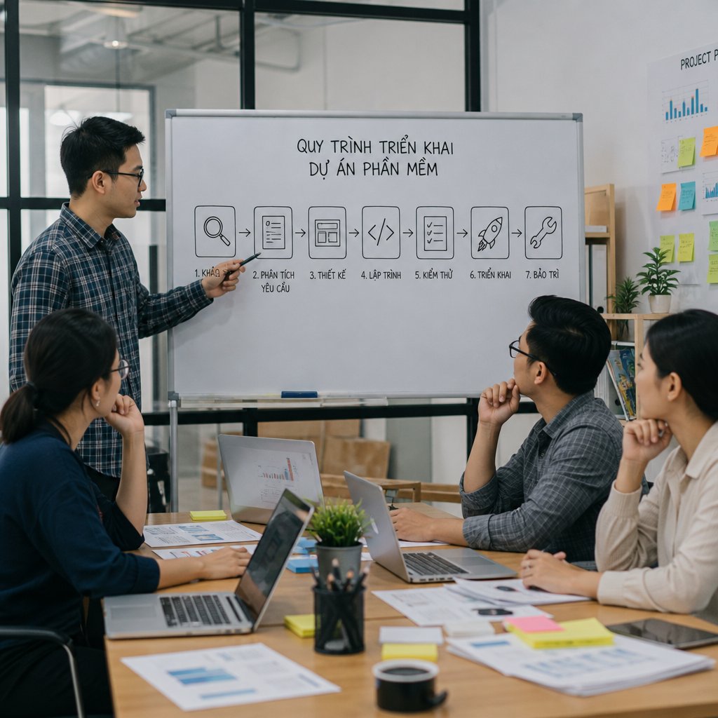 Các bước quy trình triển khai dự án phần mềm đúng cách tiết kiệm thời gian và chi phí