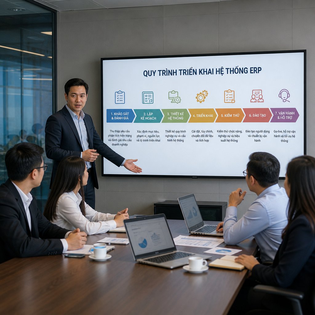 Cẩm nang quy trình triển khai hệ thống ERP dành cho doanh nghiệp