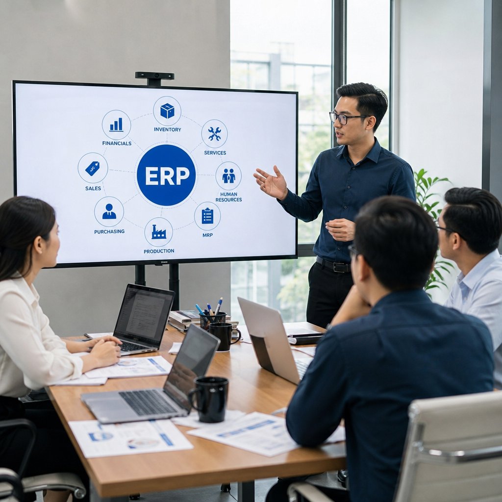 Phân tích sử dụng phần mềm ERP Vai trò và cách triển khai hiệu quả
