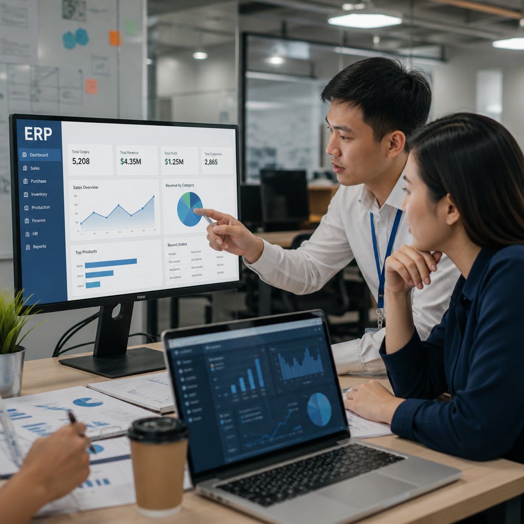 Phân tích ví dụ về ERP Vai trò và cách triển khai hiệu quả