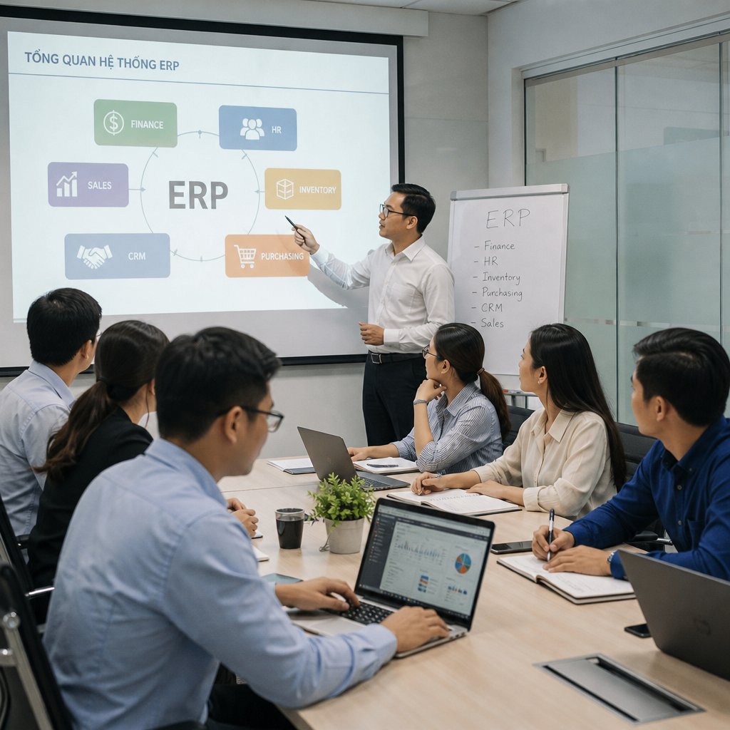 Các bước đào tạo ERP phù hợp với nhu cầu doanh nghiệp