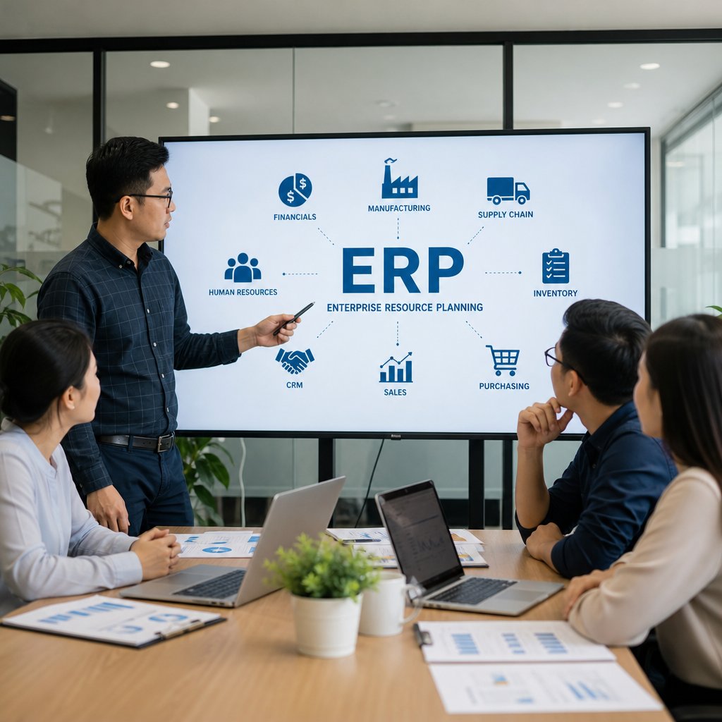 Tìm hiểu định nghĩa ERP từ cơ bản đến ứng dụng thực tế