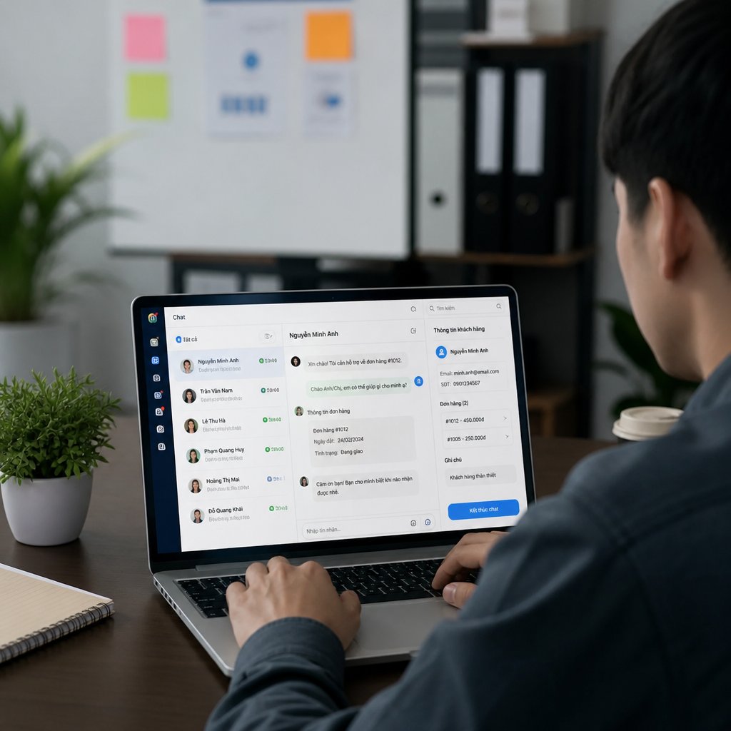 Giải pháp ứng dụng chat live Cách tối ưu quy trình và nâng cao hiệu suất