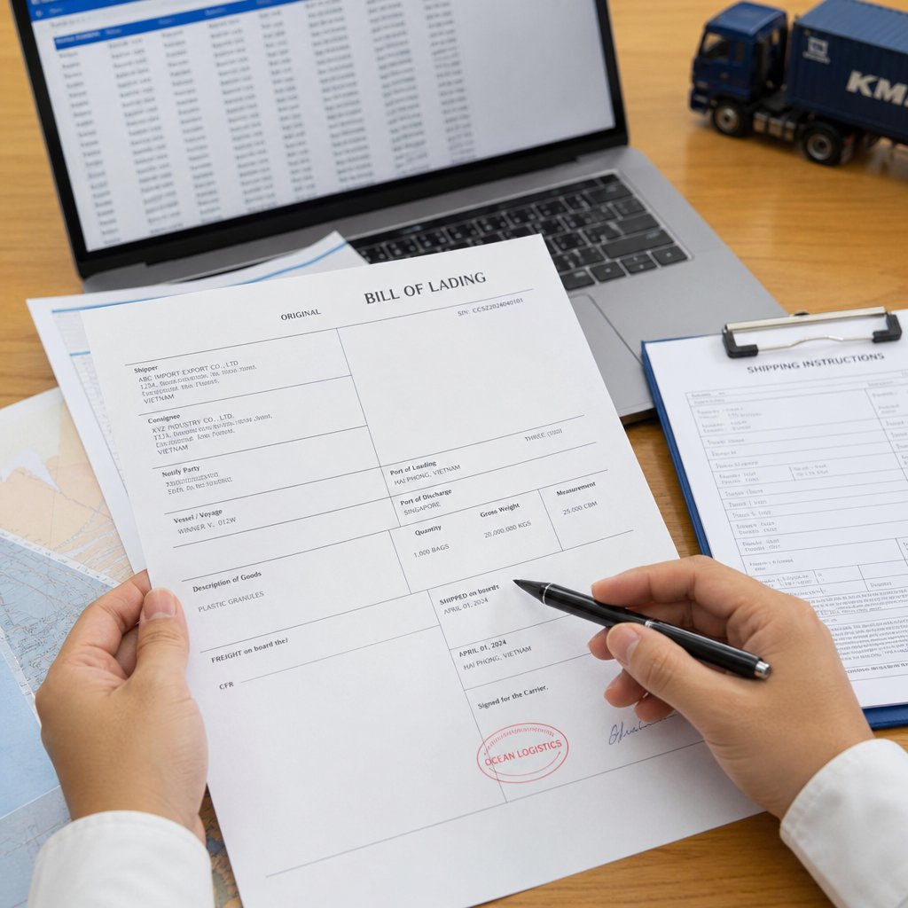 Cách làm bill of lading và kiểm tra vận đơn đường biển