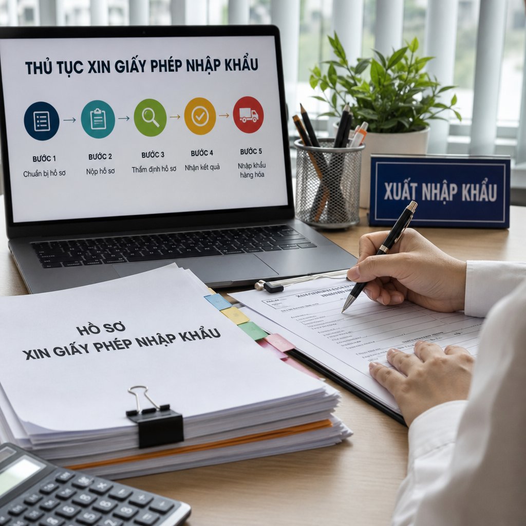 Xin giấy phép nhập khẩu hướng dẫn chi tiết và lưu ý quan trọng