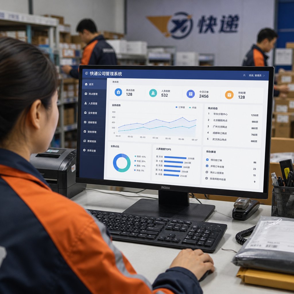 快递公司管理系统：实现网点、人员与业务一体化管理