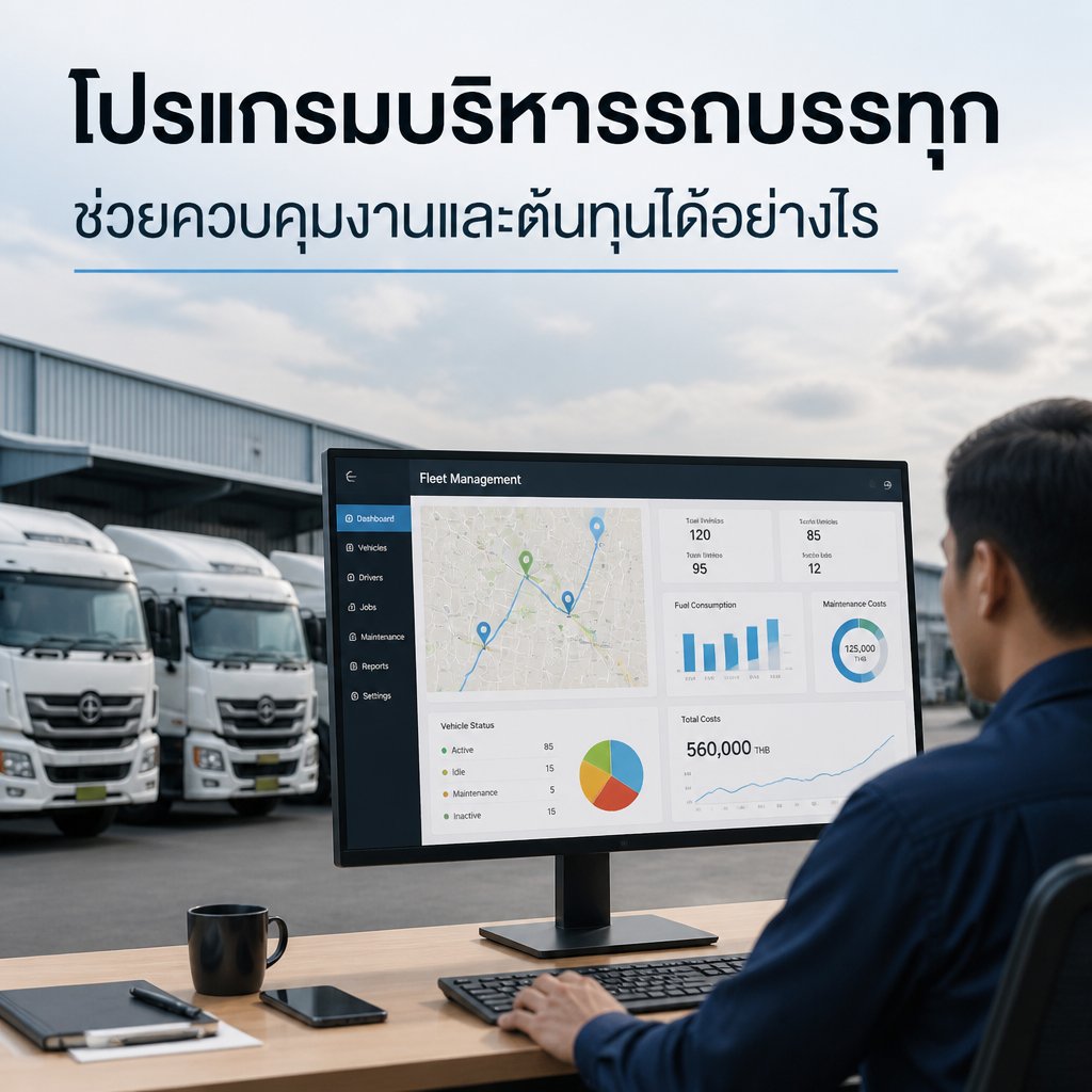 โปรแกรมบริหารรถบรรทุก ช่วยควบคุมงานและต้นทุนได้อย่างไร
