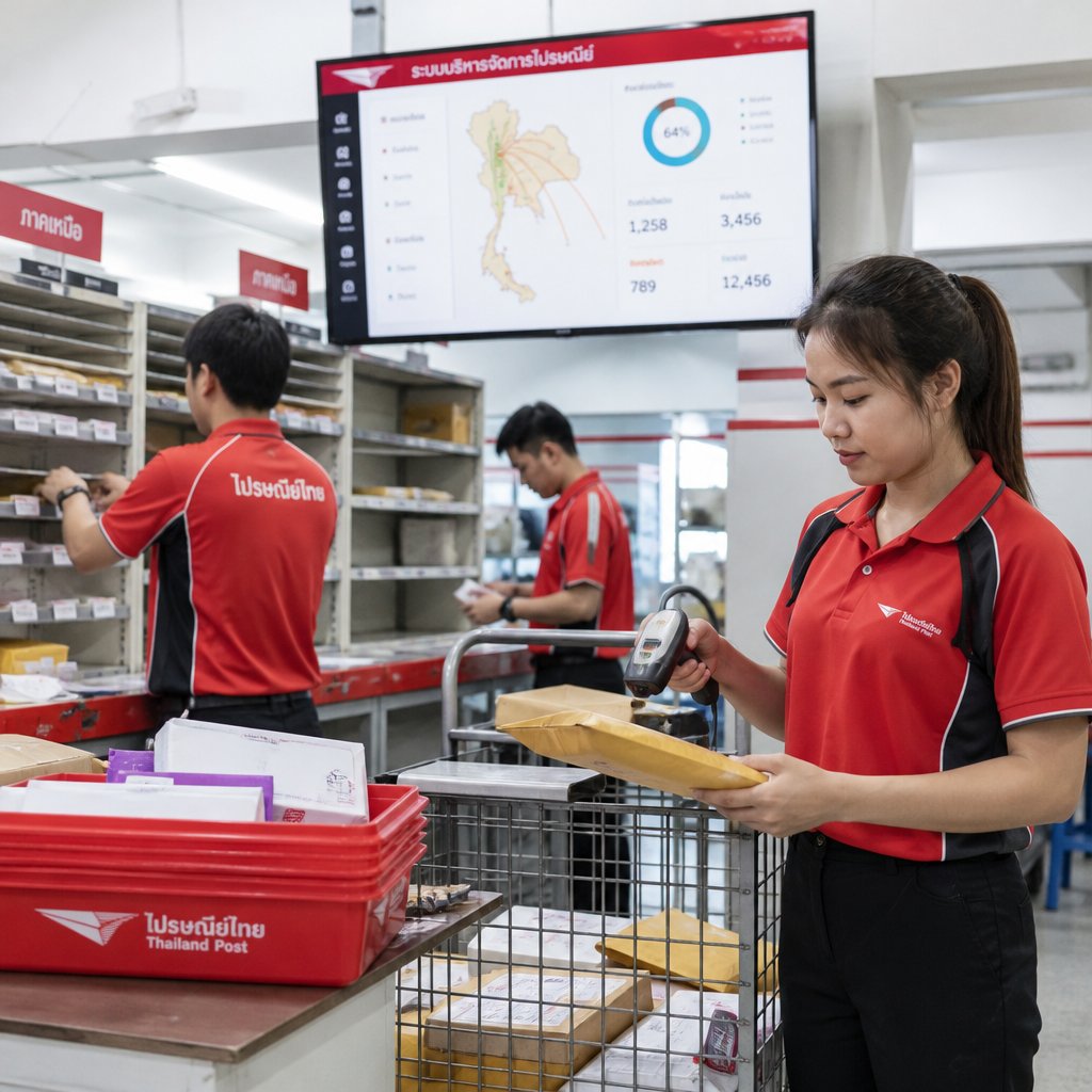 ระบบบริหารจัดการไปรษณีย์ เชื่อมโยงการทำงานระหว่างสาขา