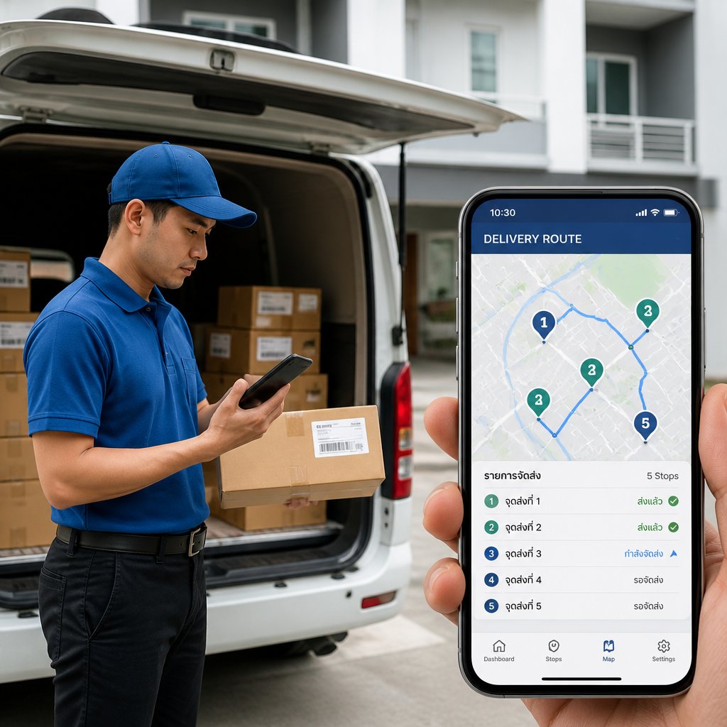 ระบบบริหารจัดการ Last Mile Delivery ลดต้นทุนการส่งมอบปลายทาง