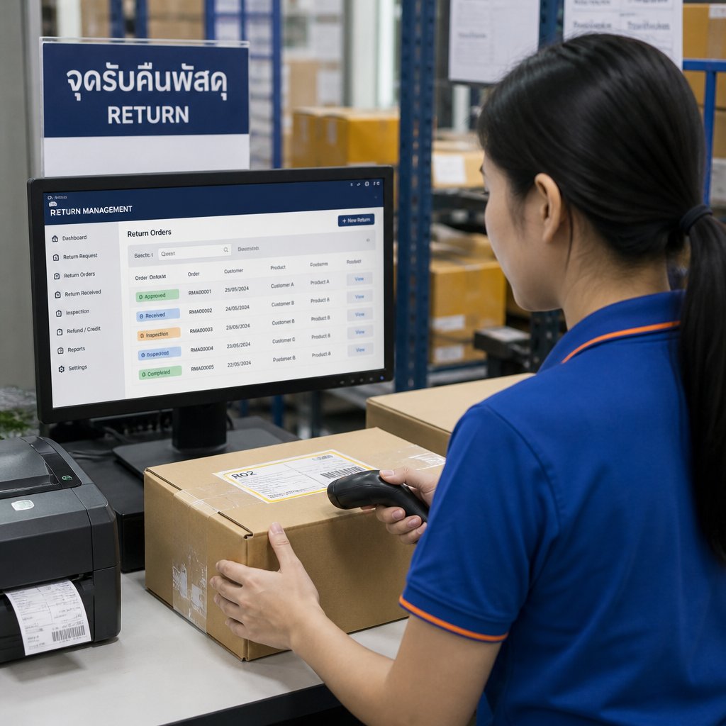 ระบบจัดการคืนพัสดุ ช่วยควบคุมกระบวนการส่งคืนอย่างเป็นระบบ