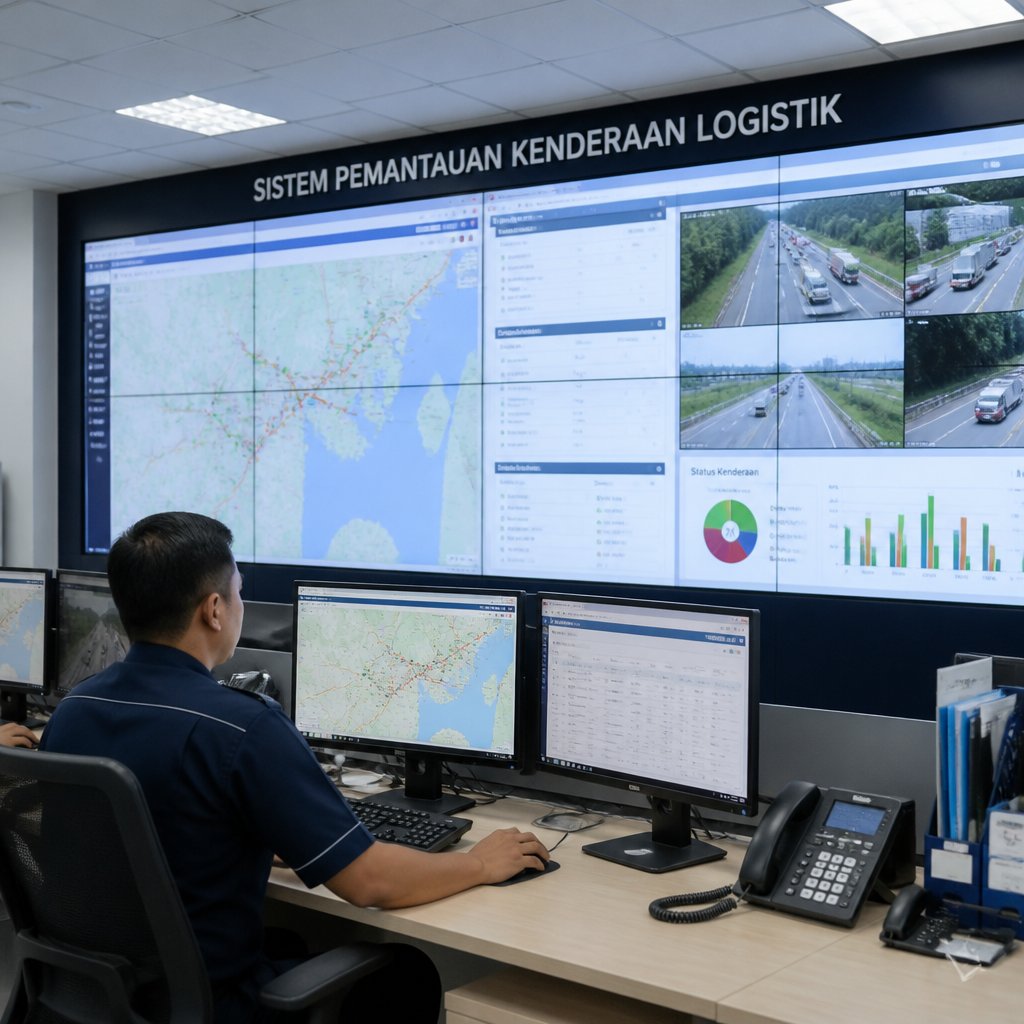 sistem pemantauan kenderaan logistik