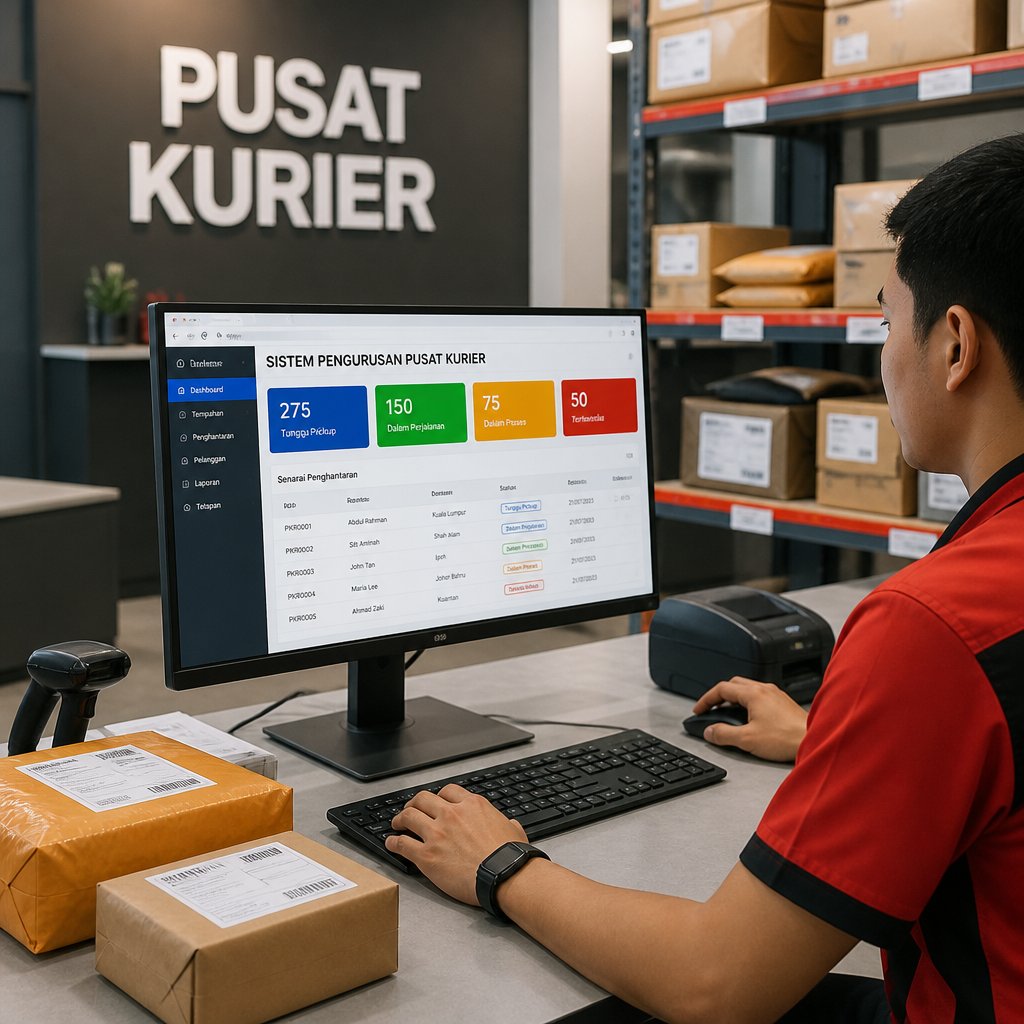sistem pengurusan pusat kurier