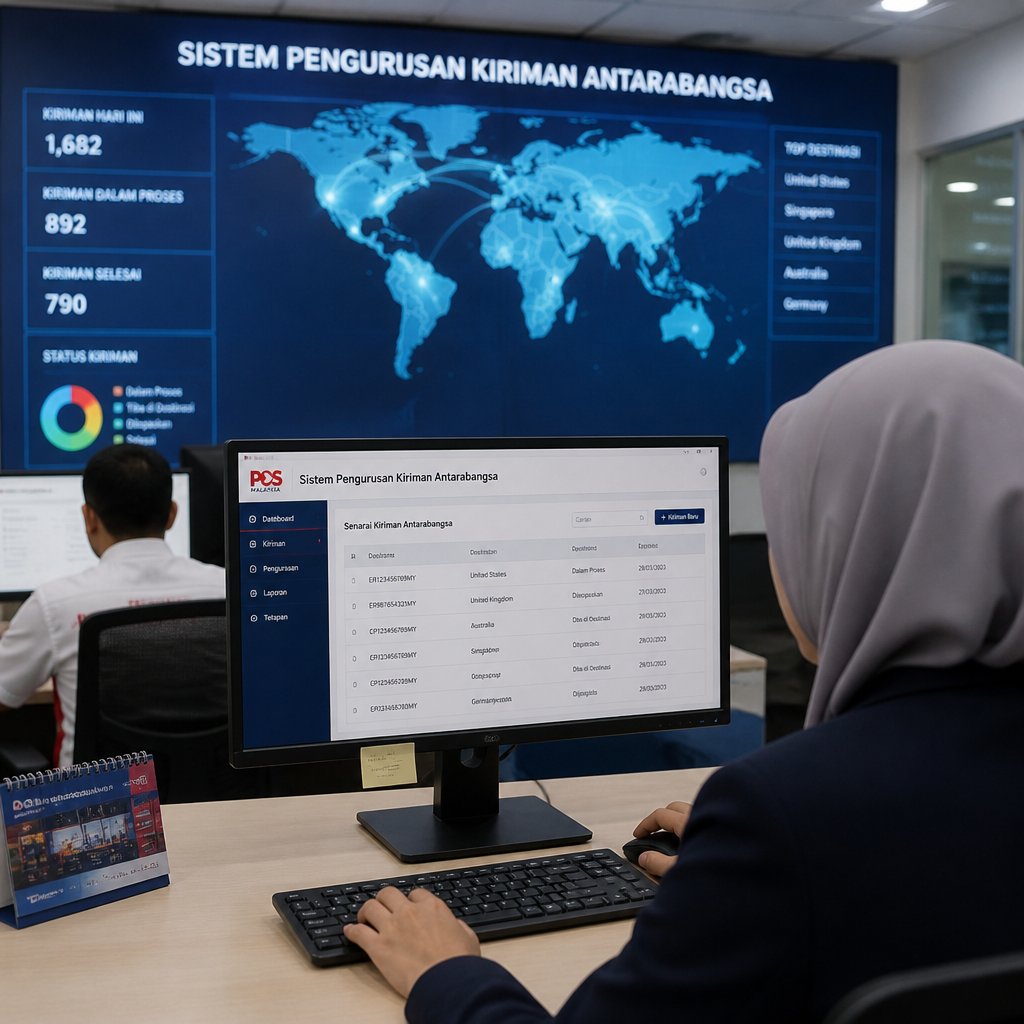 sistem pengurusan kiriman antarabangsa