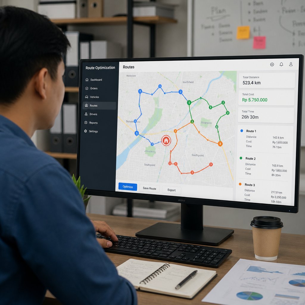 Software Optimasi Rute Pengiriman untuk Mengurangi Biaya Transportasi