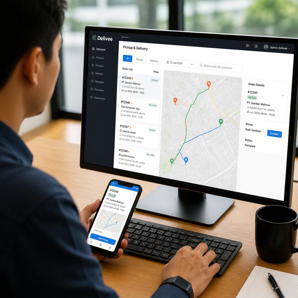 Software Manajemen Pickup dan Delivery untuk Mengatur Penjemputan