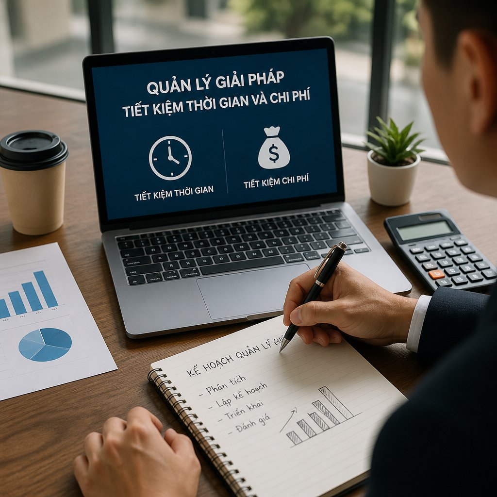 Cách quản lý giải pháp giúp tiết kiệm thời gian và chi phí