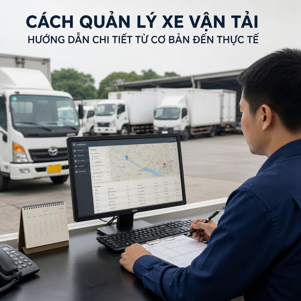 Cách quản lý xe vận tải hướng dẫn chi tiết từ cơ bản đến thực tế