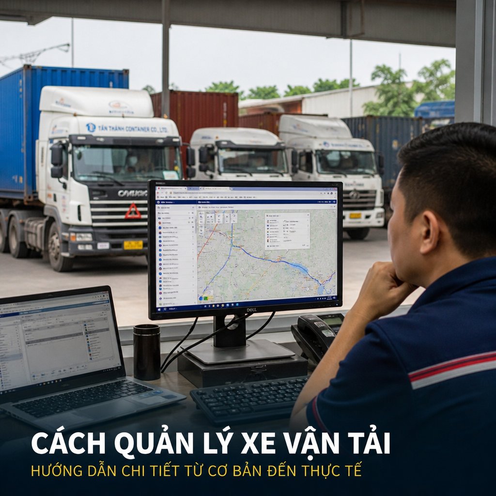 Cách quản lý xe vận tải hướng dẫn chi tiết từ cơ bản đến thực tế