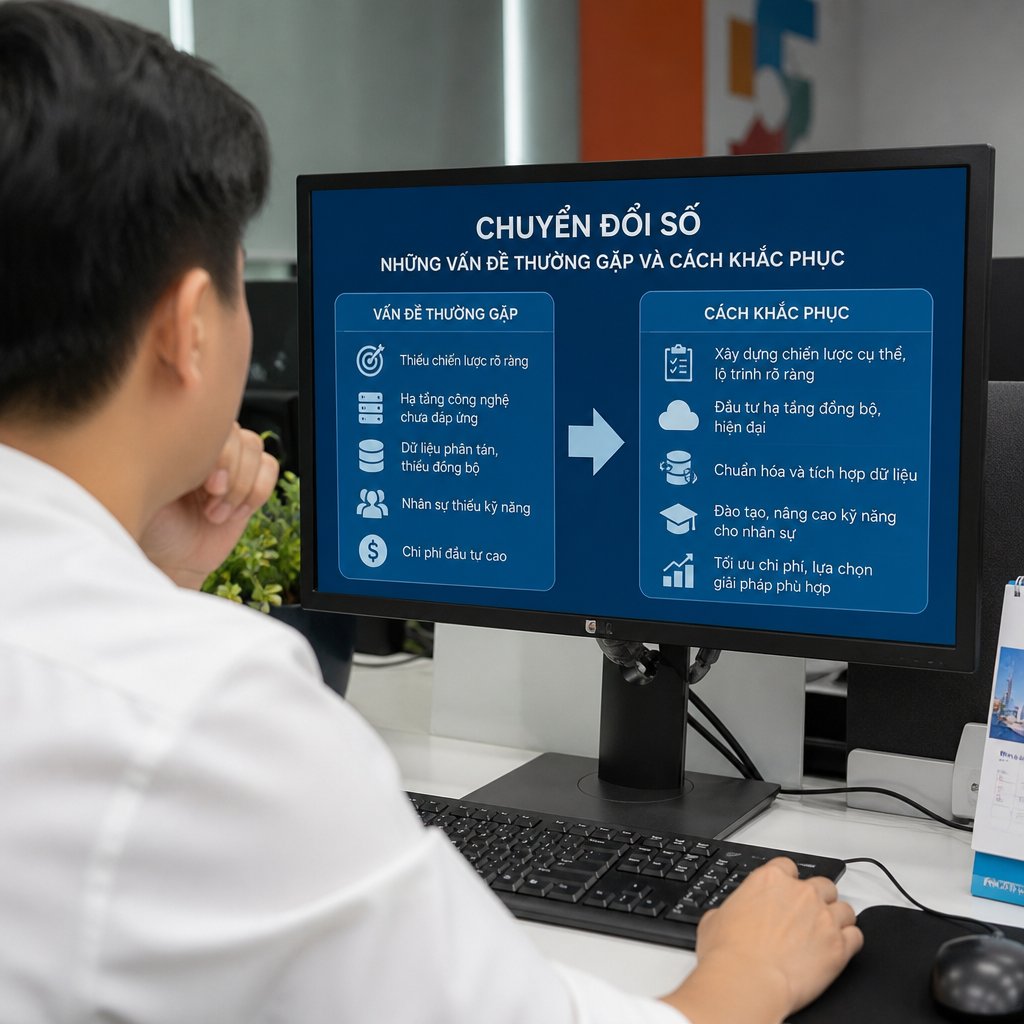 Chuyển đổi số và số hóa những vấn đề thường gặp và cách khắc phục