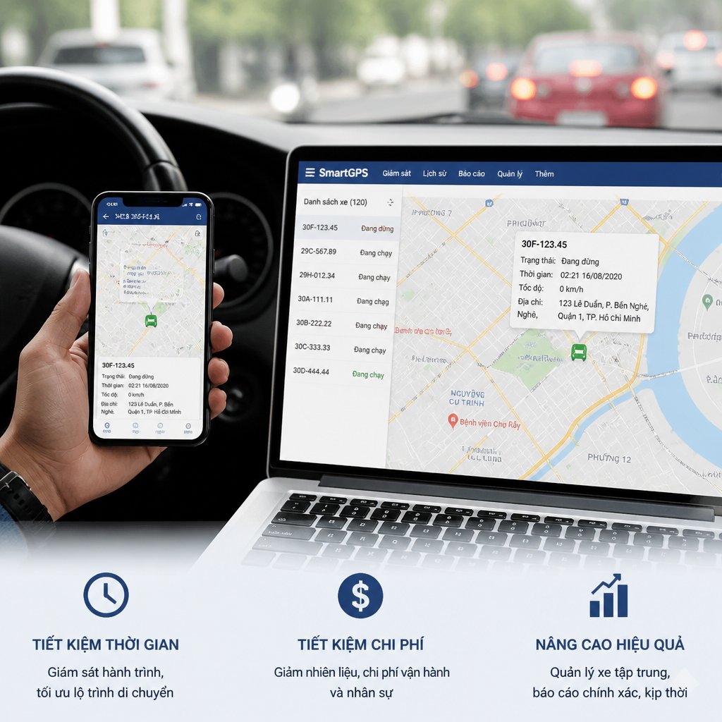 Hệ thống gps quản lý xe giải pháp giúp tiết kiệm thời gian và chi phí