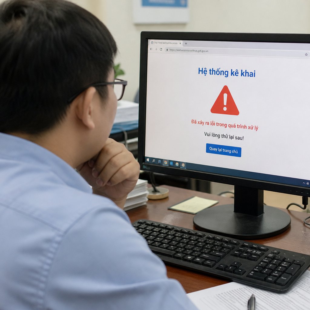 Hệ thống kê khai những vấn đề thường gặp và cách khắc phục
