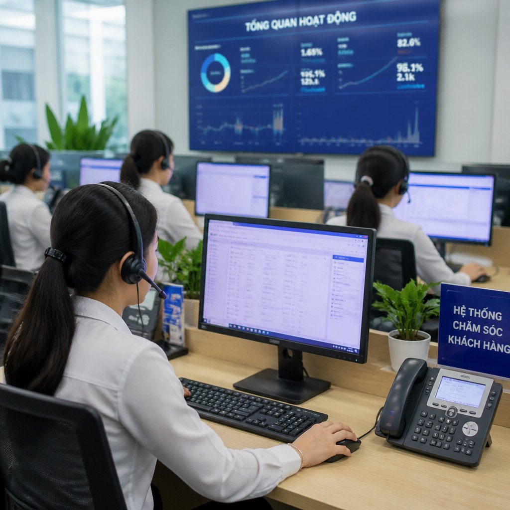 Hệ thống khách hàng cách ứng dụng công nghệ vào vận hành