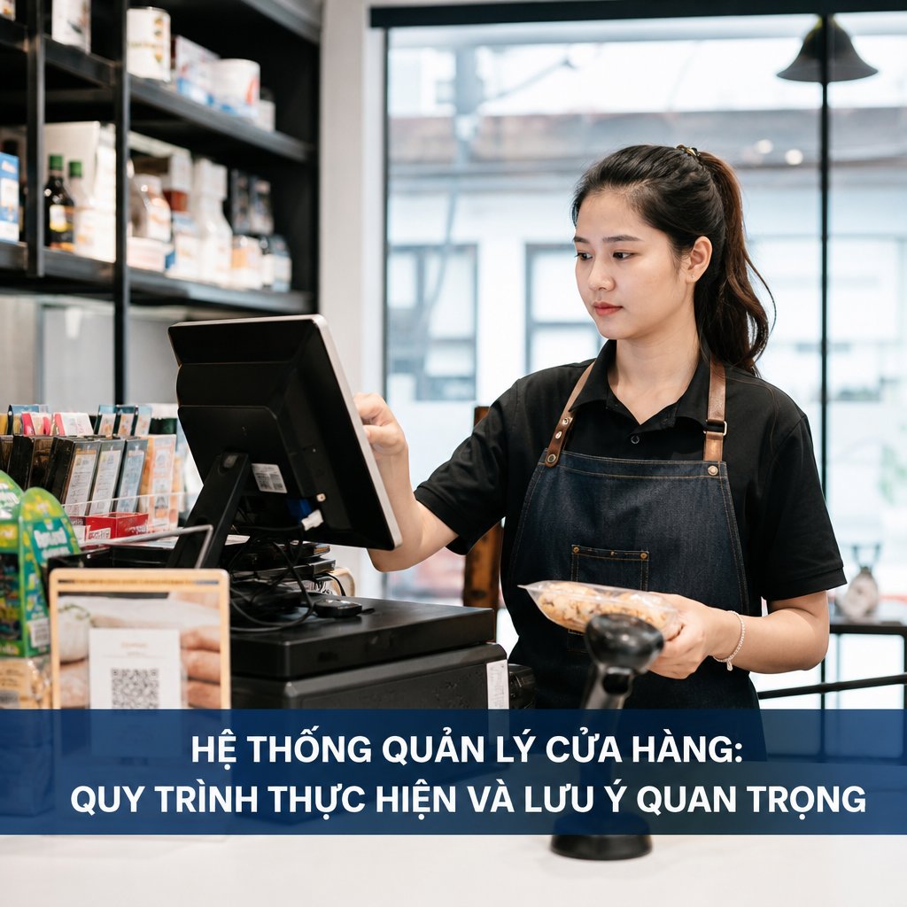 Hệ thống quản lý cửa hàng quy trình thực hiện và lưu ý quan trọng
