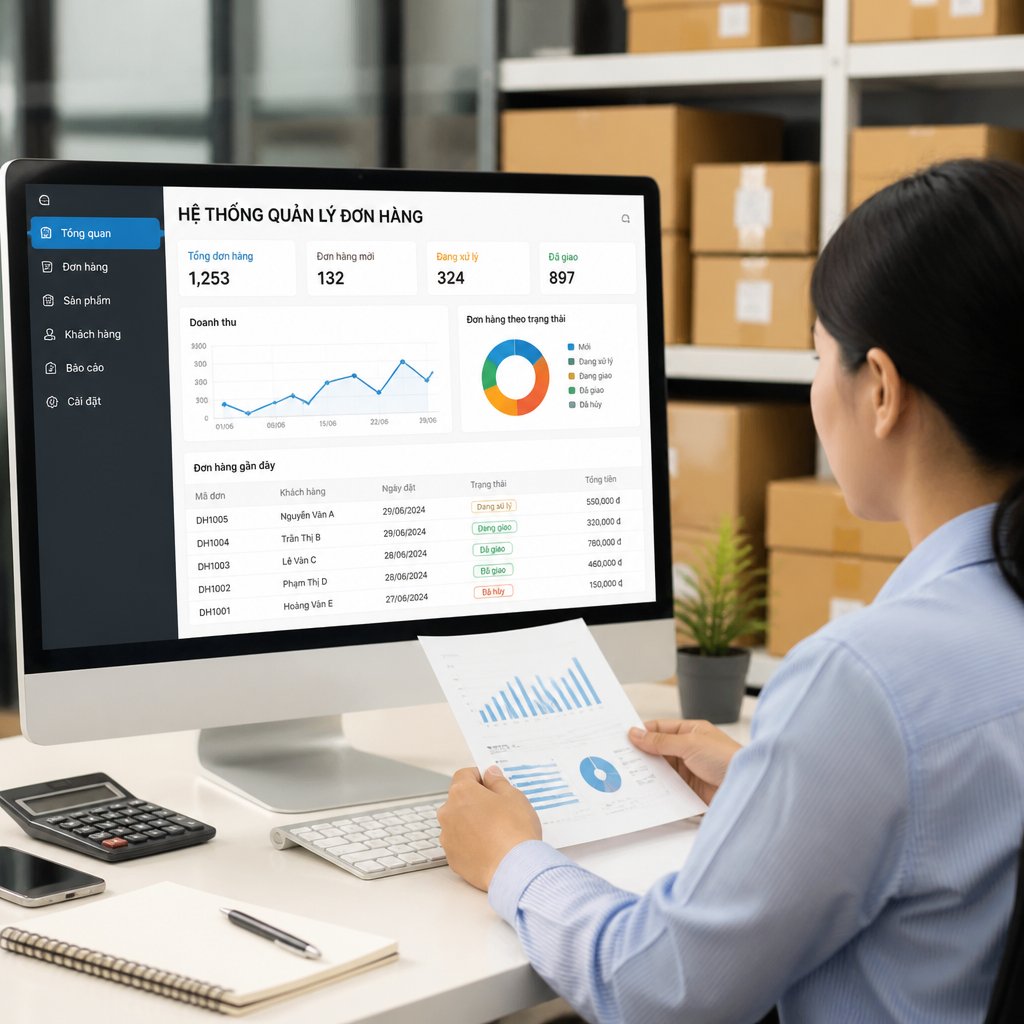 Hệ thống quản lý đơn hàng cách nâng cao hiệu quả quản lý