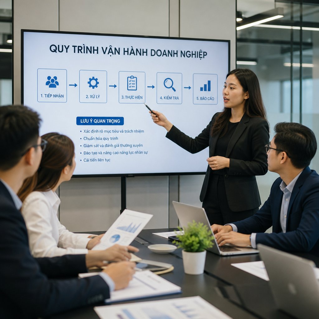 Hệ thống vận hành doanh nghiệp quy trình thực hiện và lưu ý quan trọng