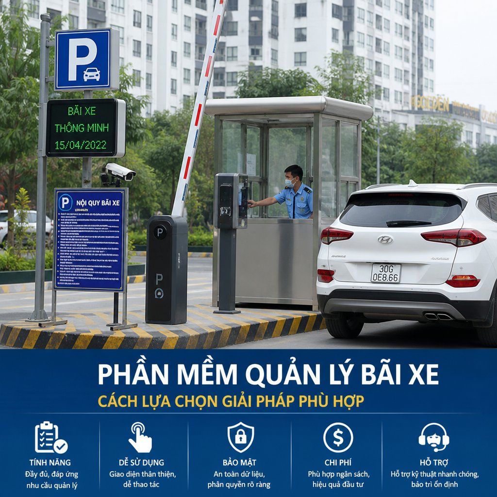 Phần mềm quản lý bãi xe cách lựa chọn giải pháp phù hợp
