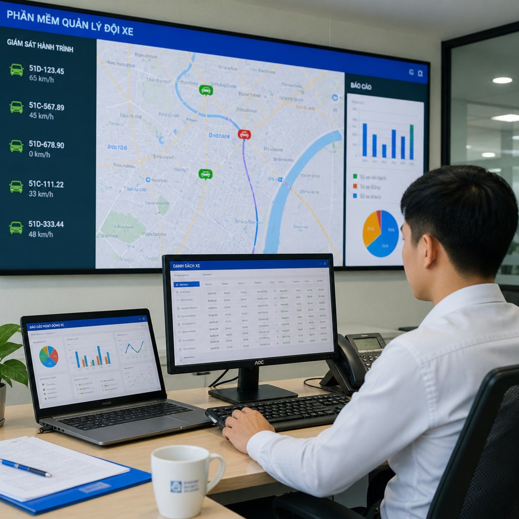Phần mềm quản lý đội xe lợi ích và kinh nghiệm áp dụng