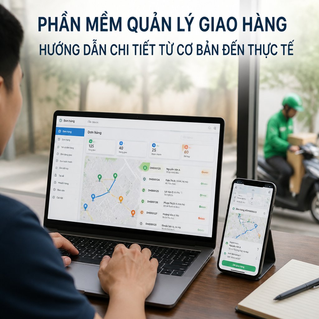 Phần mềm quản lý giao hàng hướng dẫn chi tiết từ cơ bản đến thực tế