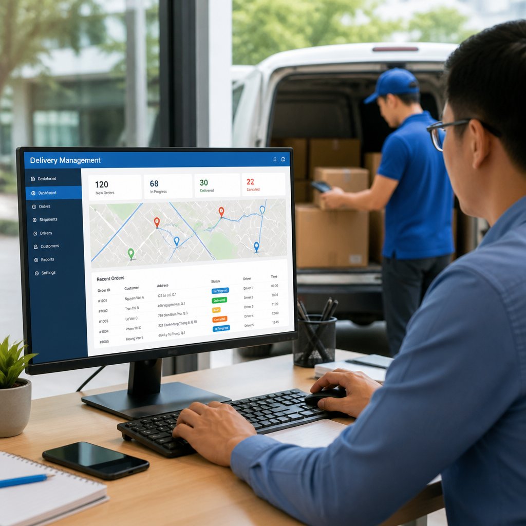 Phần mềm quản lý giao hàng hướng dẫn chi tiết từ cơ bản đến thực tế