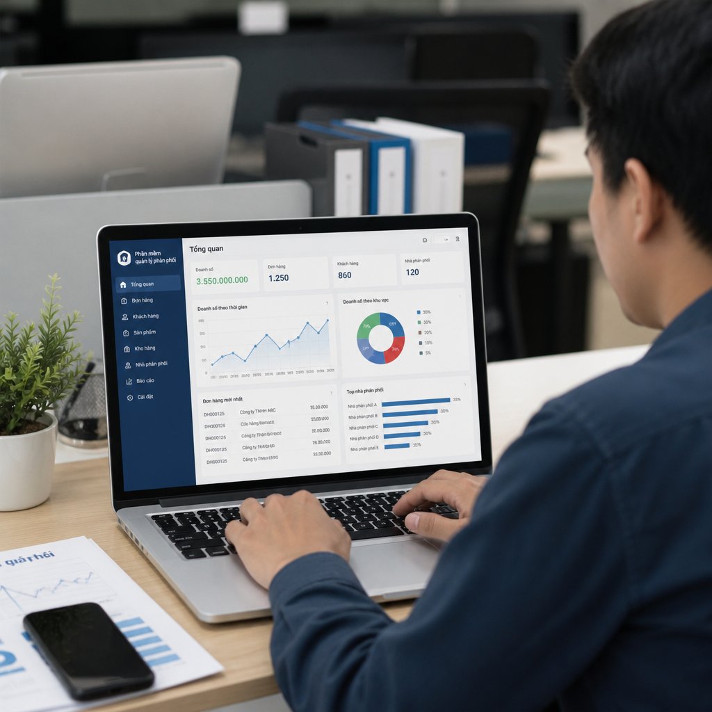 Phần mềm quản lý phân phối hướng dẫn chi tiết từ cơ bản đến thực tế