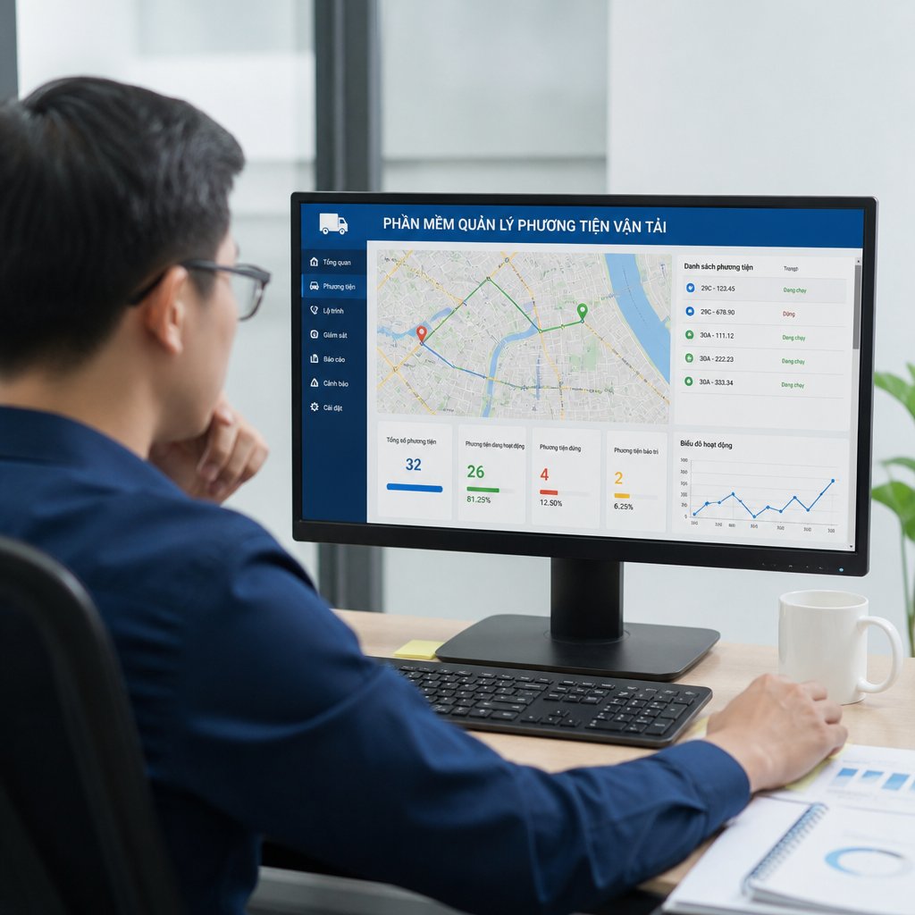 Phần mềm quản lý phương tiện vận tải giải pháp giúp tiết kiệm thời gian và chi phí