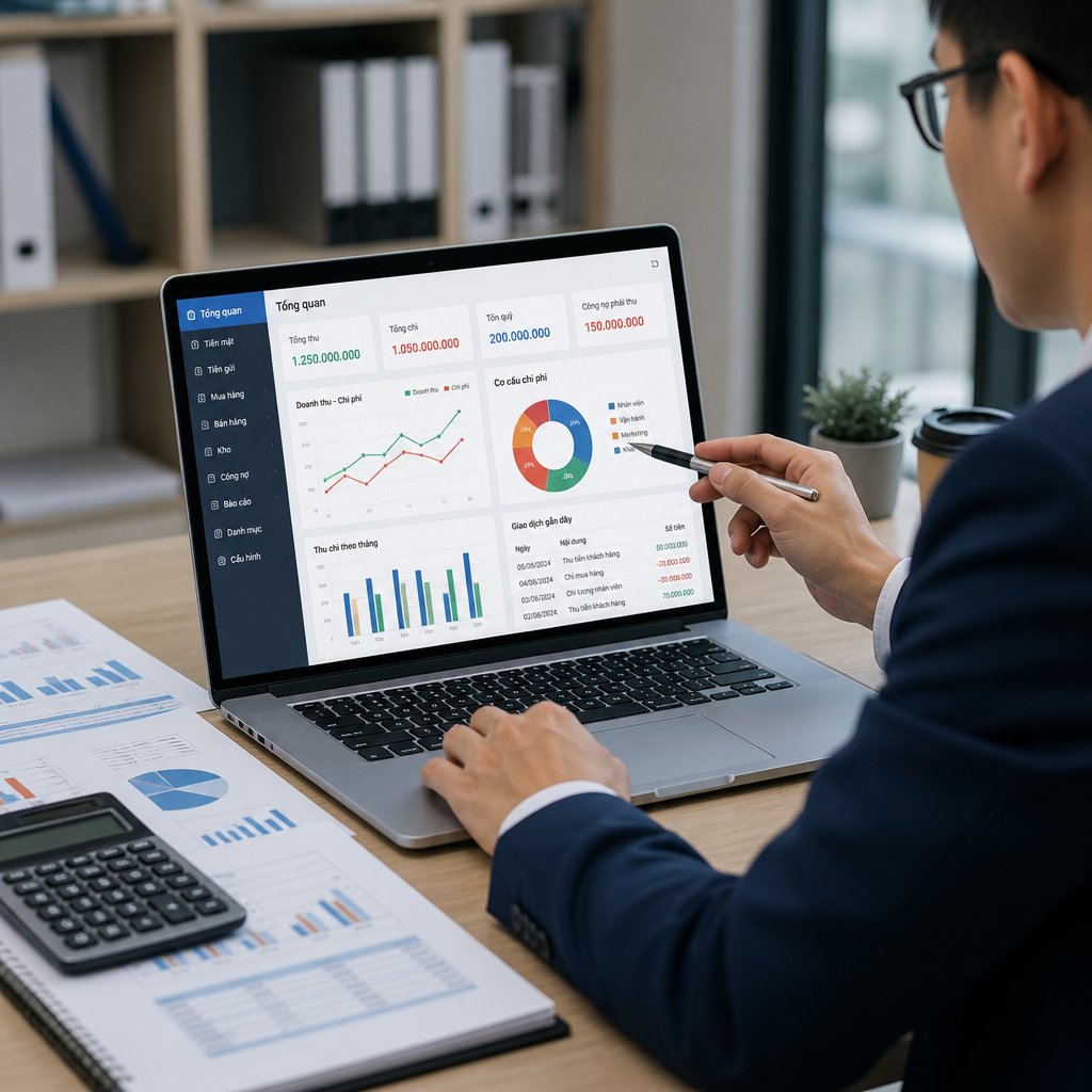 Phần mềm quản lý thu chi doanh nghiệp cách lựa chọn giải pháp phù hợp