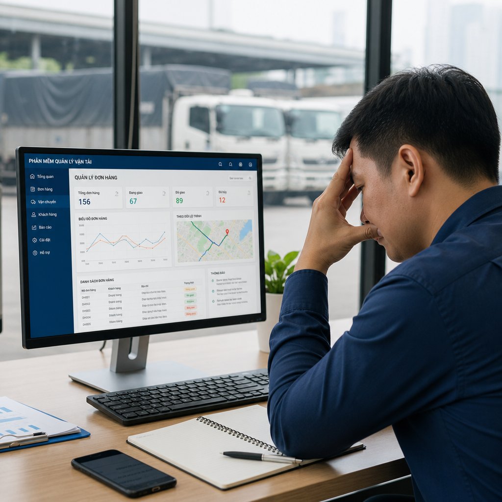 Phần mềm quản lý vận tải hàng hóa những vấn đề thường gặp và cách khắc phục