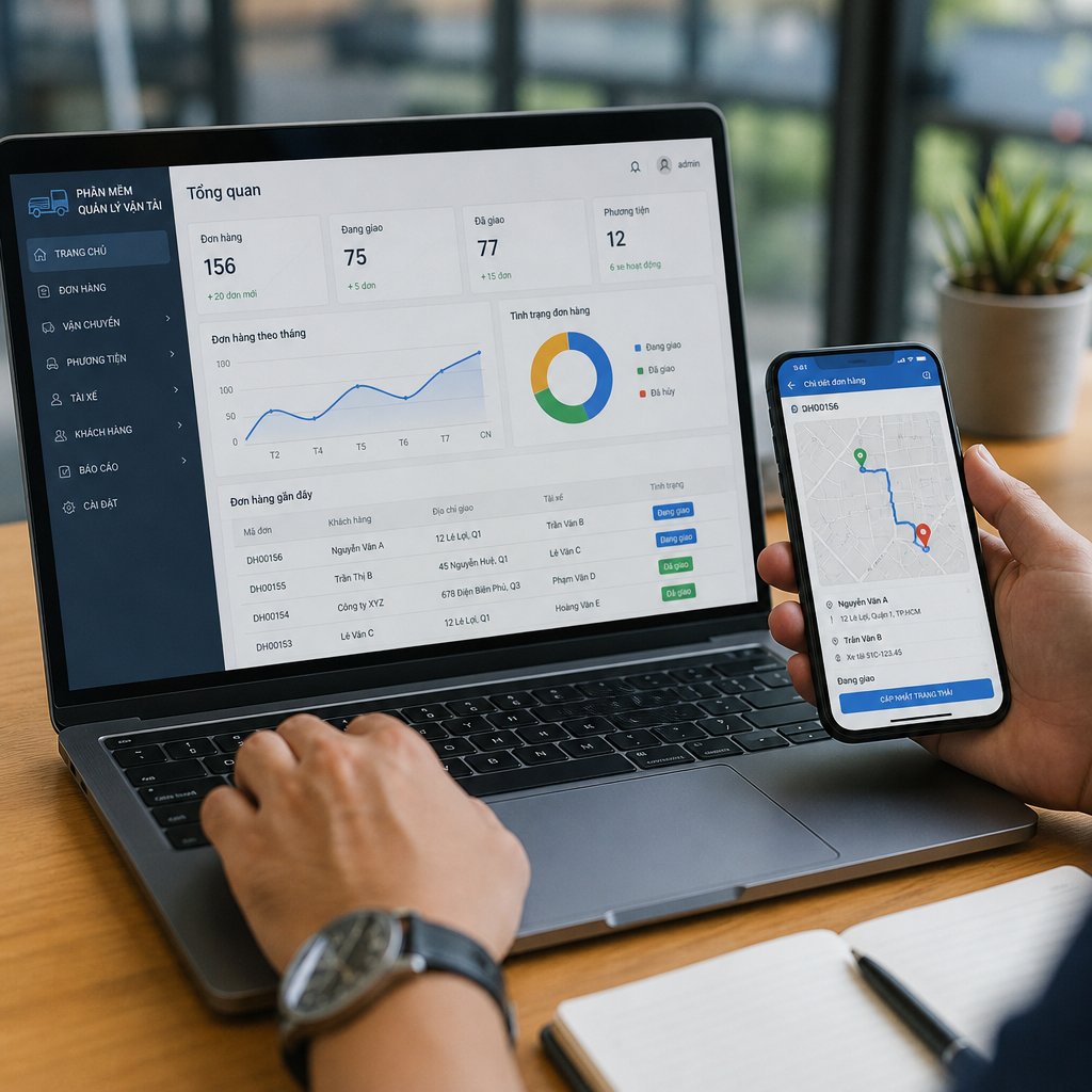 Phần mềm quản lý vận tải miễn phí cách ứng dụng công nghệ vào vận hành