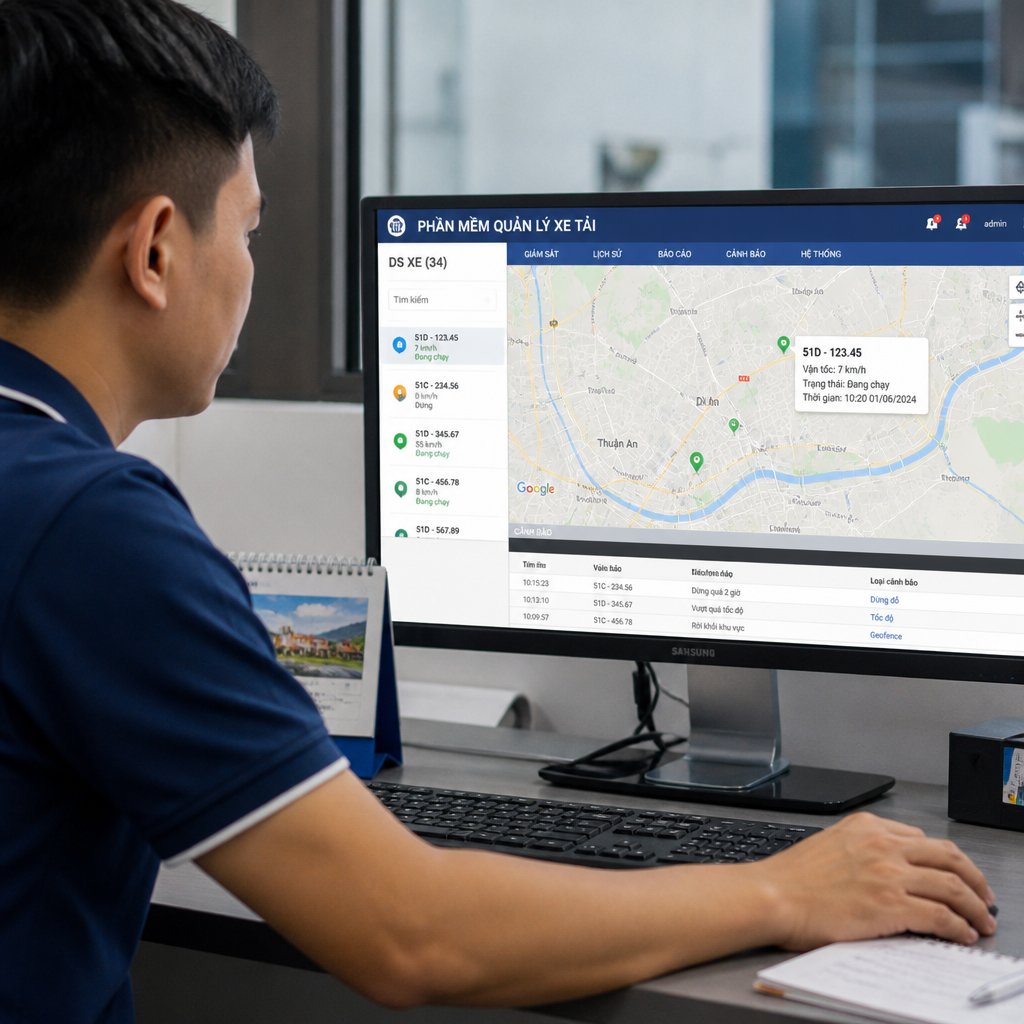Phần mềm quản lý xe tải quy trình thực hiện và lưu ý quan trọng
