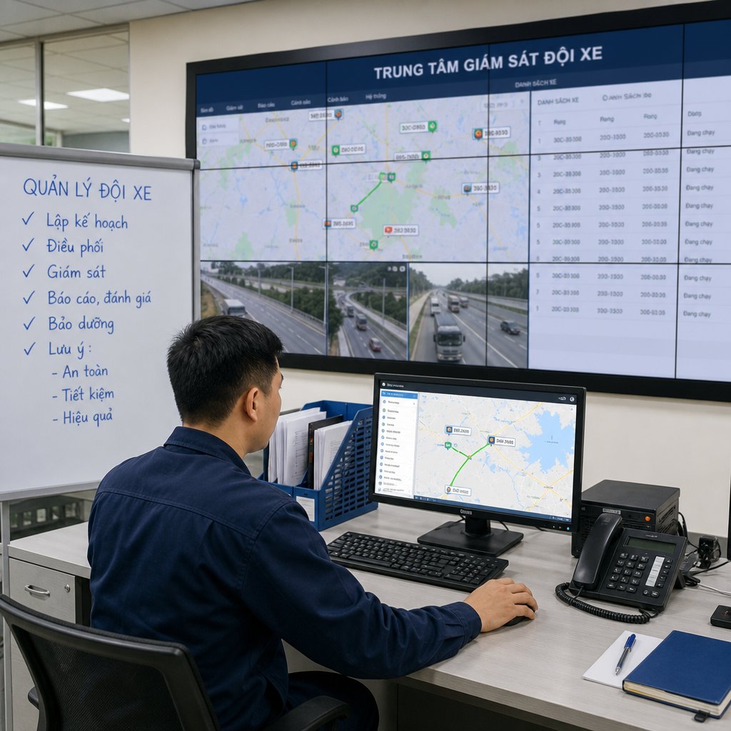 Quản lý đội xe vận tải quy trình thực hiện và lưu ý quan trọng